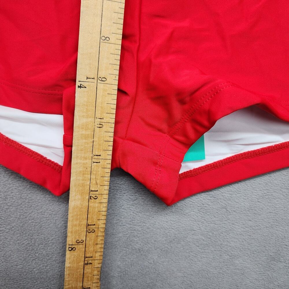 NWT Bellecarrie Women’s Medium Red Boy Shorts Swim Bottoms ONLY Lined Athletic - Picture 5 of 6